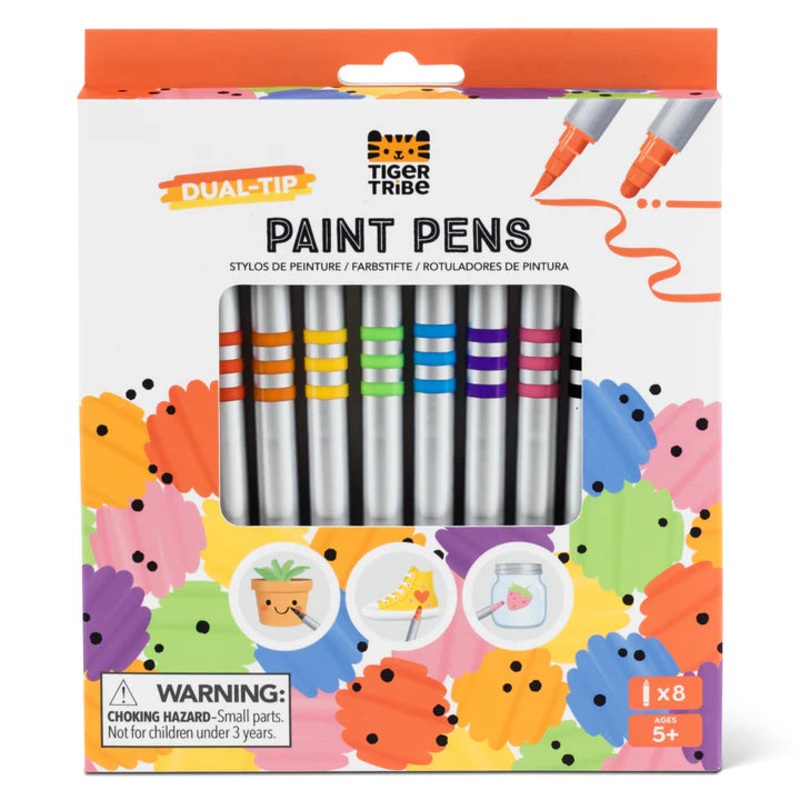 Dual tip Permanent Paint Pens by Tiger Tribe – 5yrs+