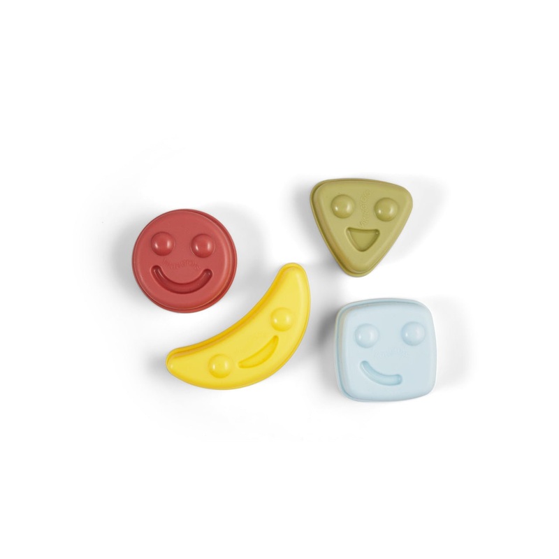 Ecoline – Set of 4 Happy Faces Sand Moulds by Viking Toys