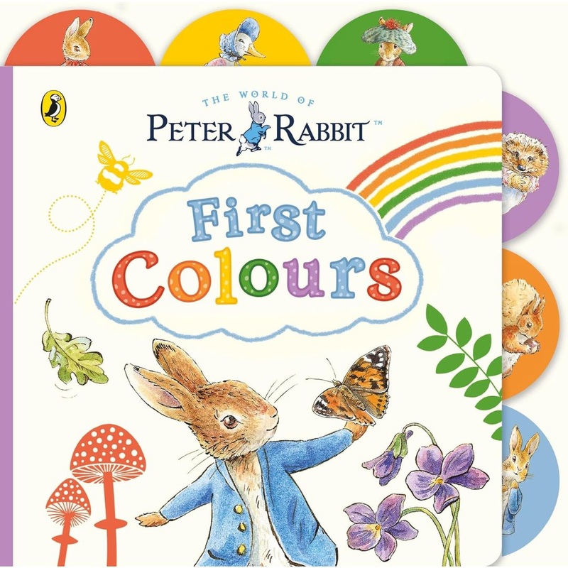 Peter Rabbit: First Colours – Tabbed Board Book – 2yrs+