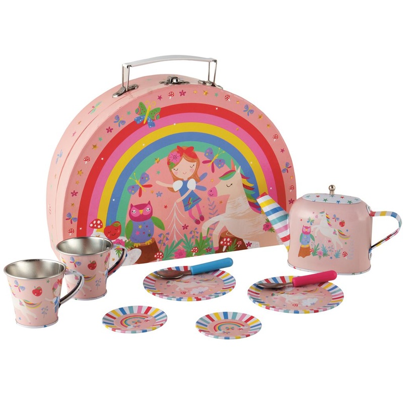 Rainbow Fairy 10pc Tin Tea Set