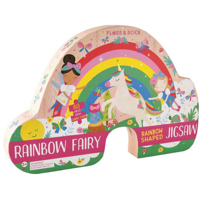 Rainbow Fairy shaped 80Pc Puzzle