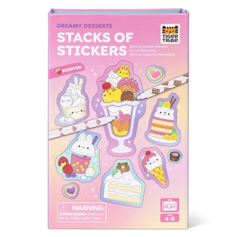 Scented Stacks of Stickers – Dreamy Desserts by Tiger Tribe – 4yrs+