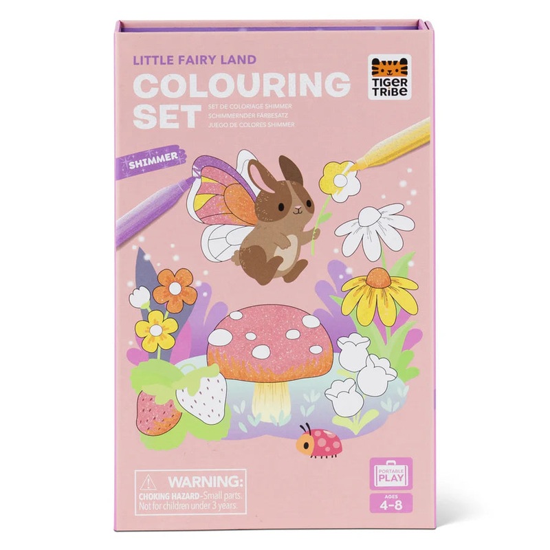 Shimmer Colouring Set – Little Fairy Land by Tiger Tribe