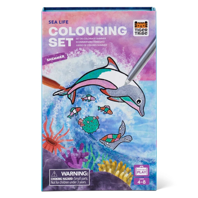 Shimmer Colouring set – Sea Life by Tiger Tribe