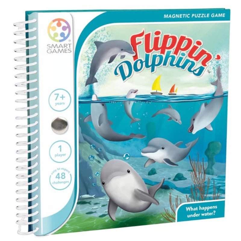 Smart Games: Flippin Dolphins – Magnetic Puzzle Game – 7yrs+