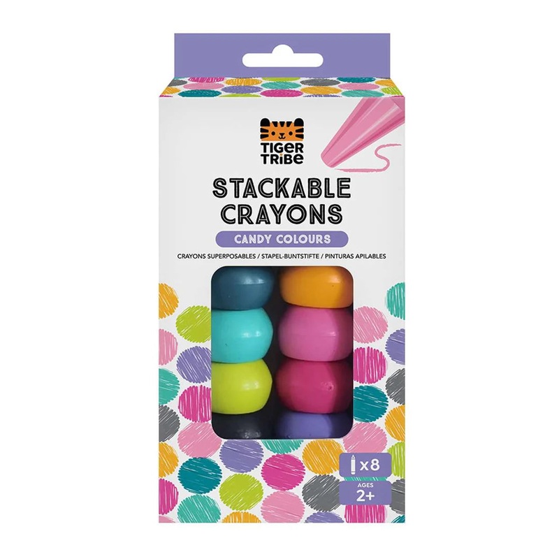 Stackable Crayons – Candy Colours by Tiger Tribe