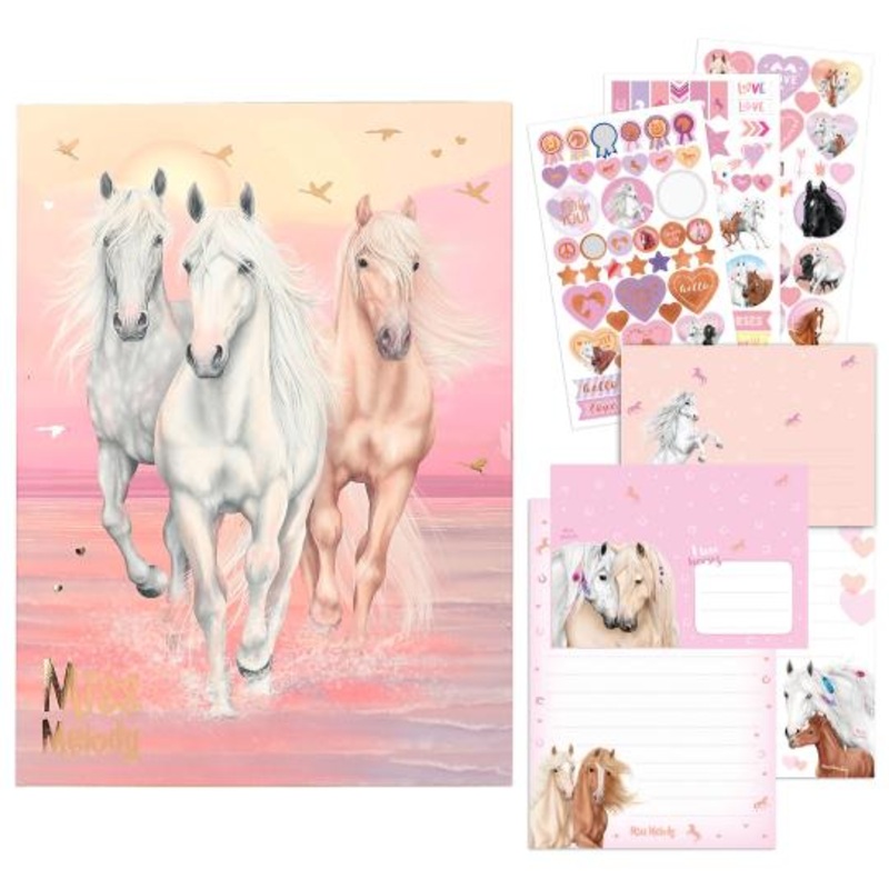Top Model Miss Melody Letter Set with Stickers – Sundown – 5yrs+