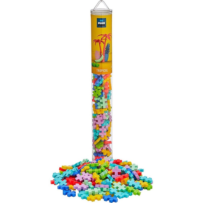 Plus-Plus Tropical Mix – 100pcs Tube – 5yrs+
