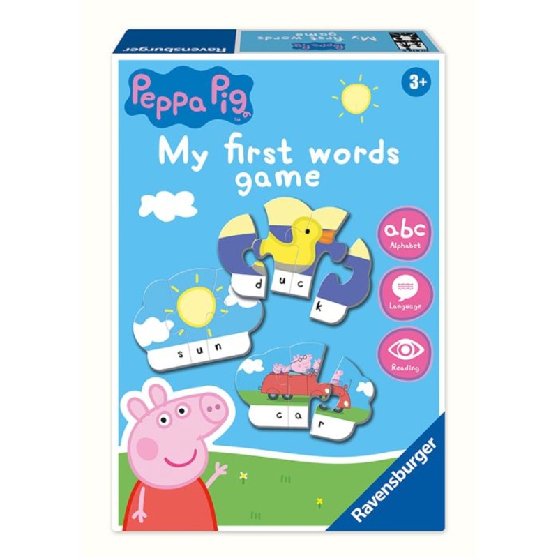 Ravensburger – Peppa Pig – My First Words Puzzle Game – 4yrs+