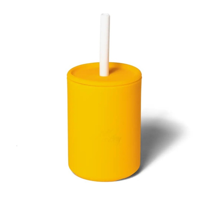La Petite Mini Silicone Training Cup with Straw 5 oz
