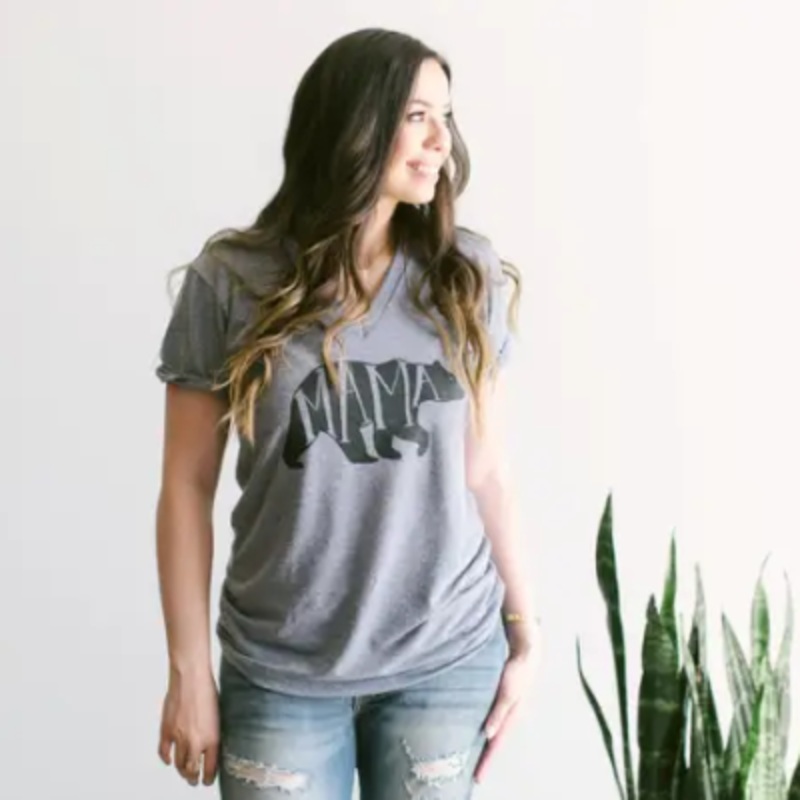 Mama Bear V-Neck Tee