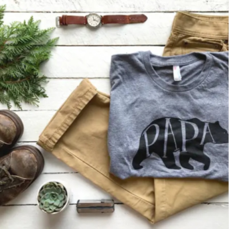 Papa Bear Crew Neck Tee