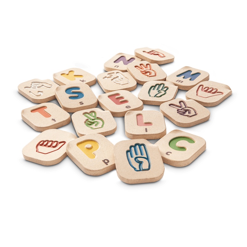 Hand Sign Alphabet A-Z Tiles