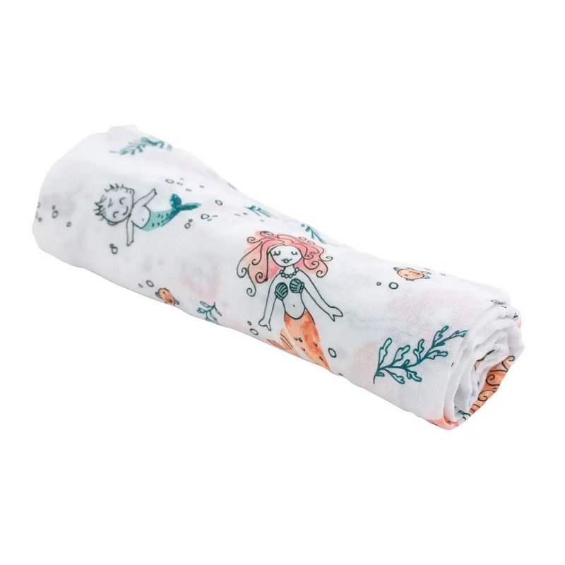 Oh So Soft Muslin Swaddle – Mermaid