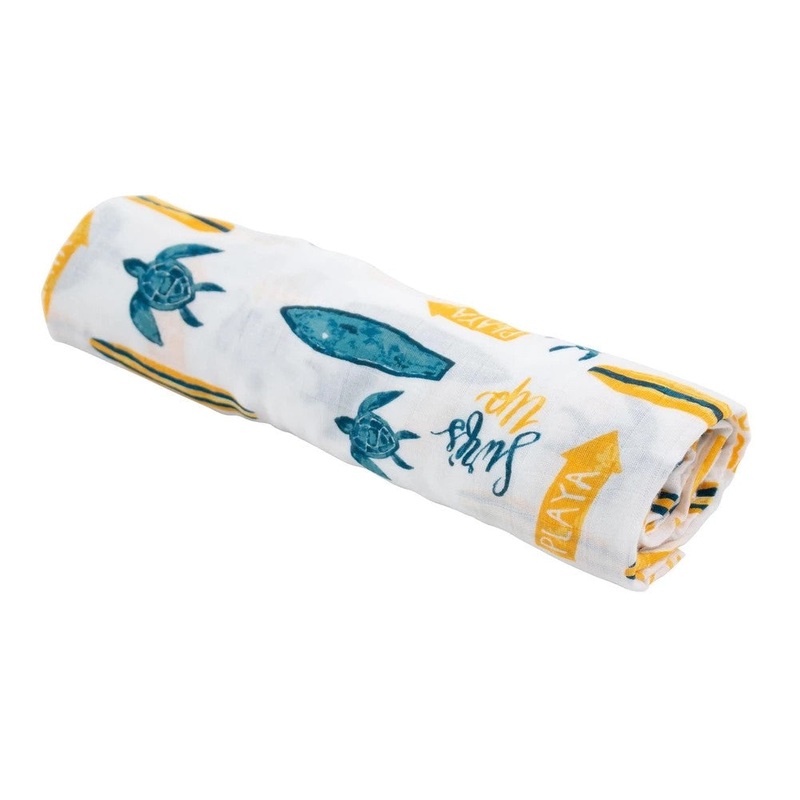 Oh So Soft Muslin Swaddle – Surf