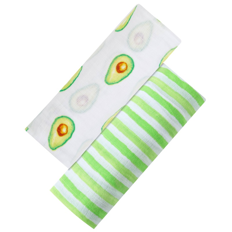 Organic Cotton Muslin Swaddle 2-Pack – Avo-Cuddle