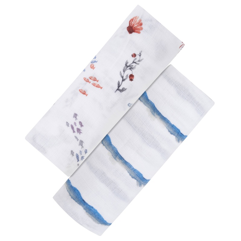 Organic Cotton Muslin Swaddle 2-Pack – Life’s A Beach