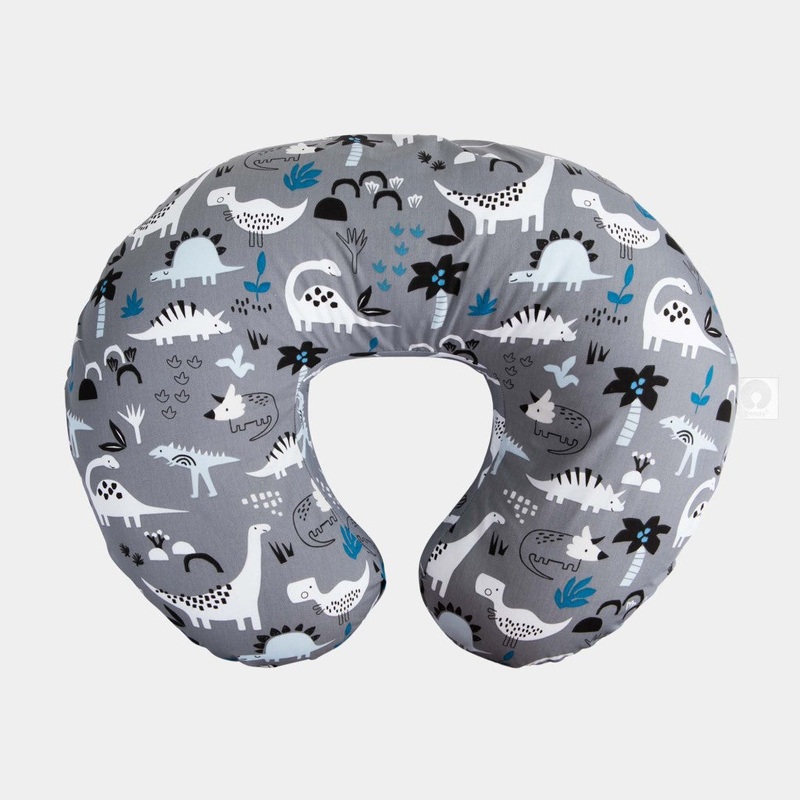 Boppy Original Support Nursing Pillow – Gray Dinosaurs