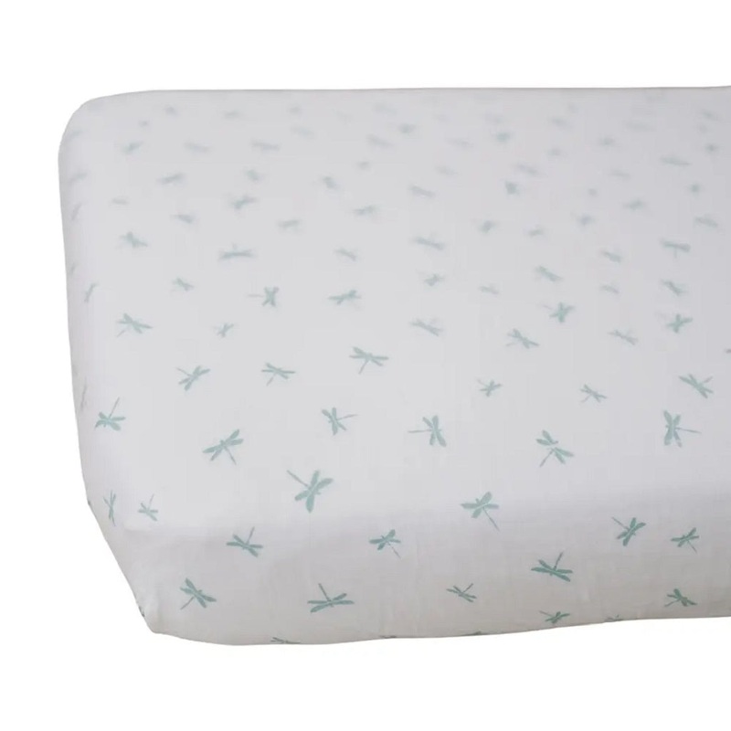 Luxury Muslin Crib Sheet – Dragonfly