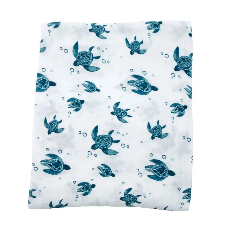 Oh So Soft Muslin Swaddle – Sea Turtles