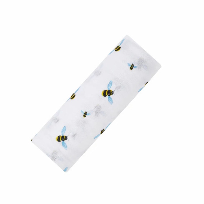 Organic Cotton Muslin Swaddle – Bee