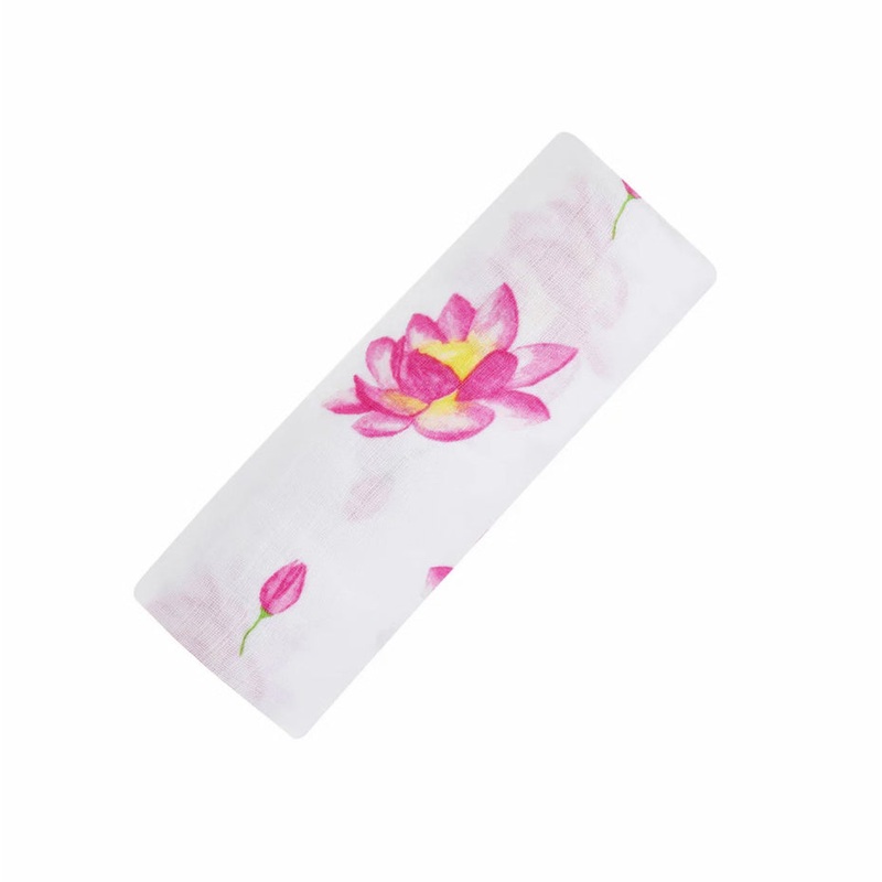 Organic Cotton Muslin Swaddle – Magical Lotus