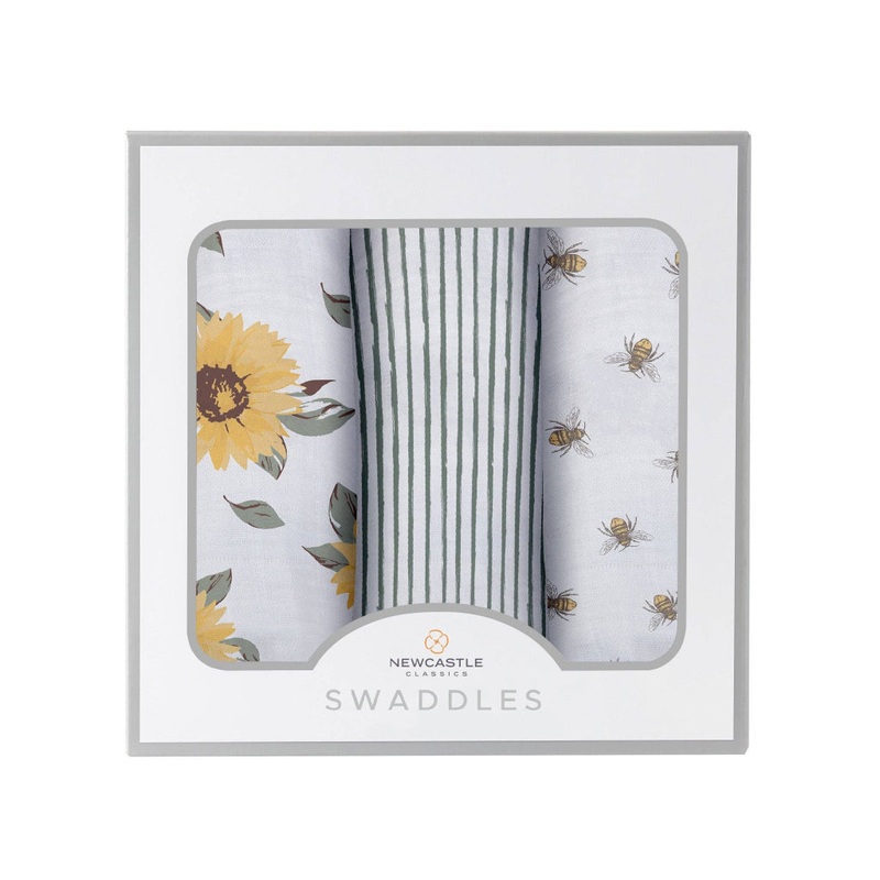 Bamboo Muslin Swaddle 3 Pack – Sunrise to Sunset