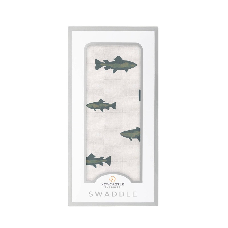 Bamboo Muslin Swaddle – Gone Fishing