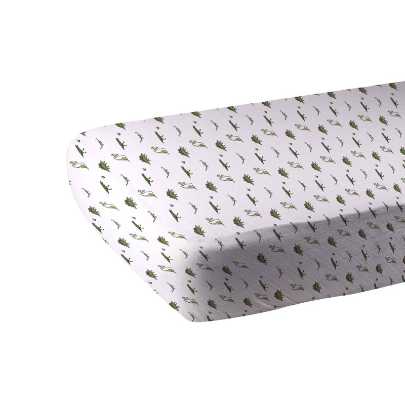Cotton Crib Sheet – Dino Days
