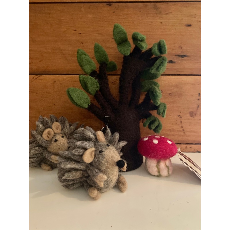 Dollhouse Play – Wool Felt BAOBAB LEAFY TREES