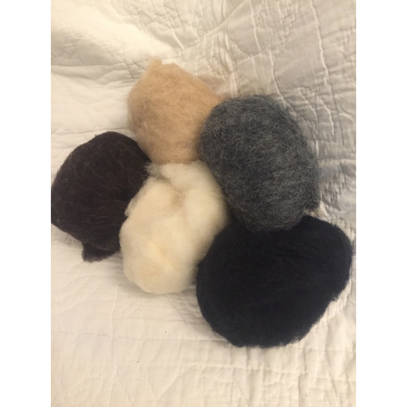FELTING WOOL, NATURAL COLOURS FLEECE – Arts&Crafts