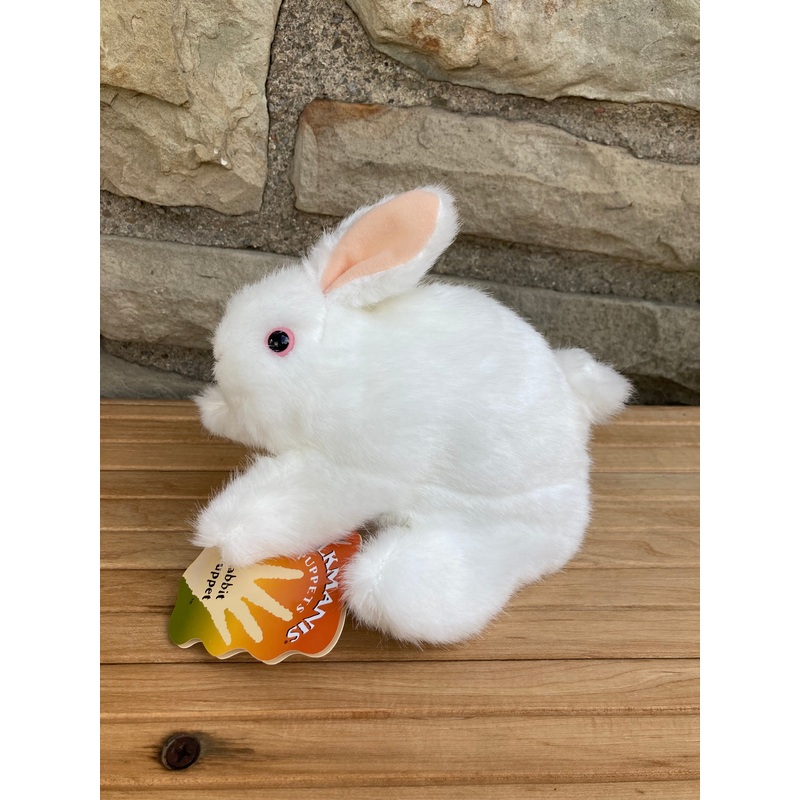 Soft Puppet Pet – Baby WHITE RABBIT Hand Puppet