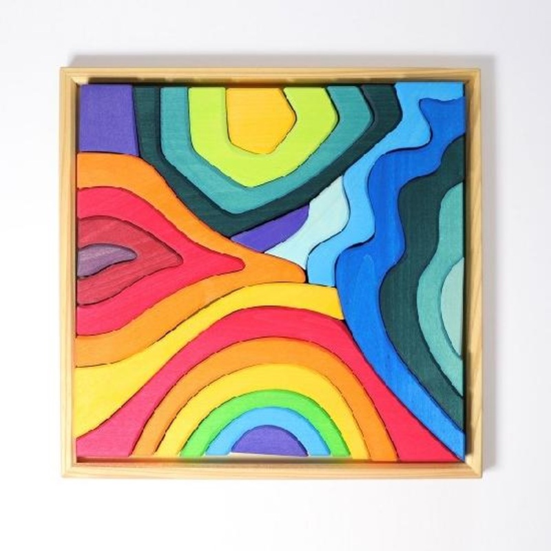 Wooden Toy – Grimm’s PUZZLE FOUR ELEMENTS Set, 23 pieces!