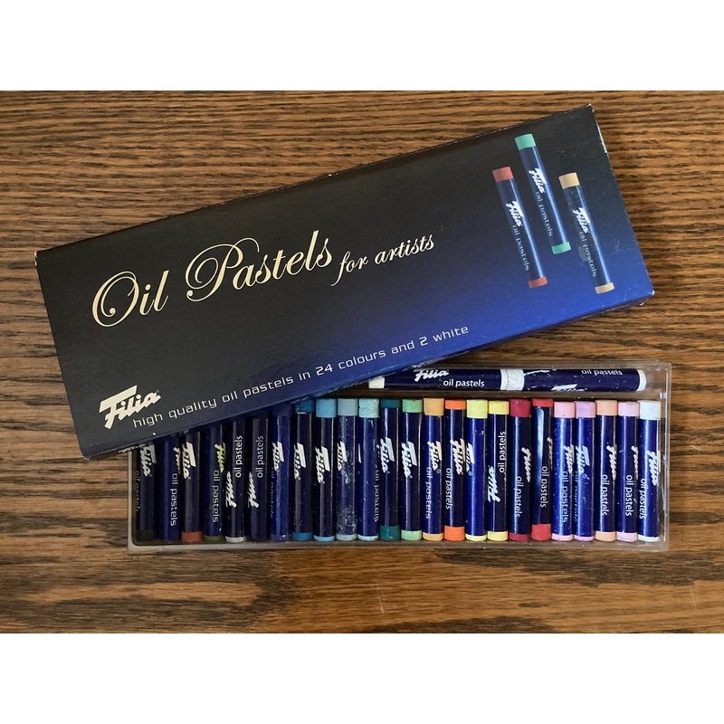 Crayons, OIL PASTELS 24 COLOURS – Art