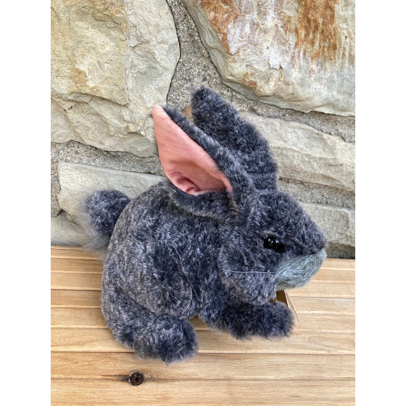 Soft Puppet Pet – Baby GREY BUNNY RABBIT Hand Puppet