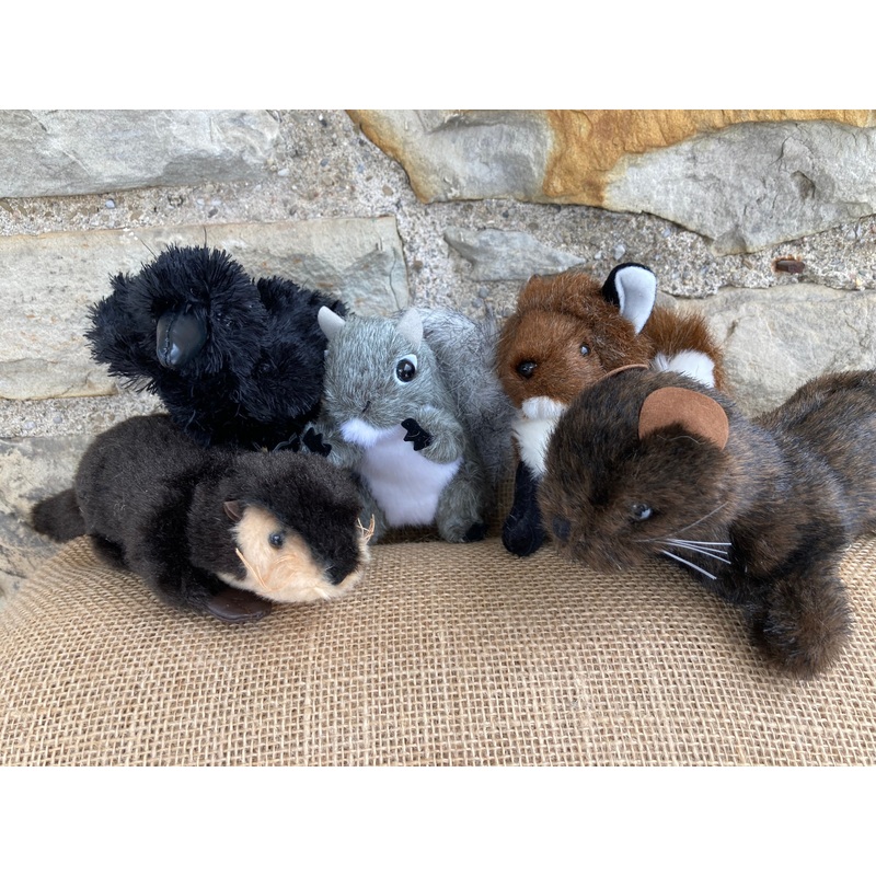 Soft Mini Puppet Set – WILD ANIMALS of the NORTH WOODS