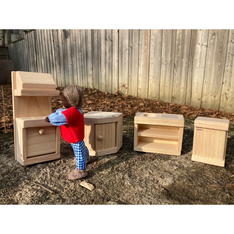 Wooden Dollhouse Furniture – KITCHEN