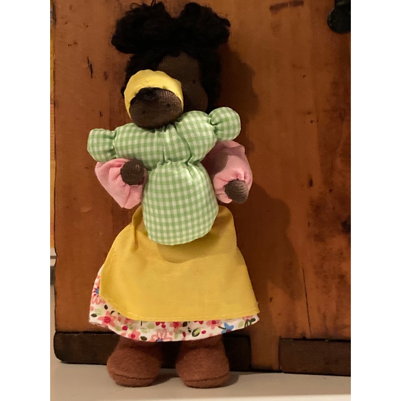 Dollhouse Waldorf Doll – Grimm’s EBONY ADULT in DRESSES