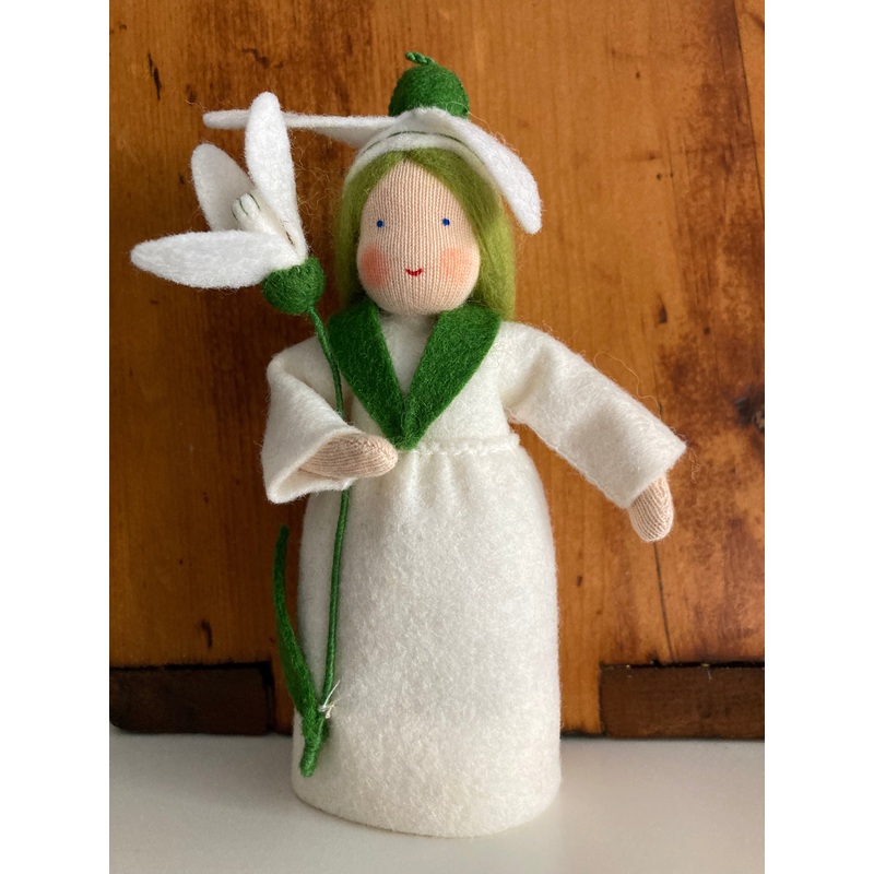 Waldorf Nature Table Doll – SNOWDROP FLOWER