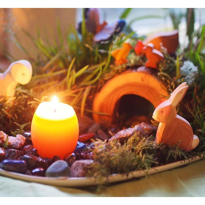 Beeswax Candle – Solid, pure beeswax EGG SHAPE