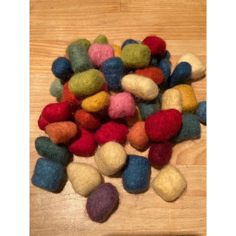 FELTING WOOL BEADS, 11 colours! – Arts&Crafts