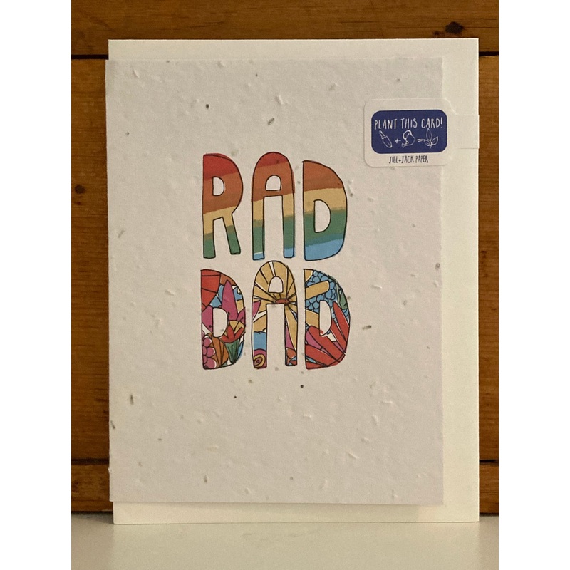 FlowerPaper Greeting Card – RAD DAD!