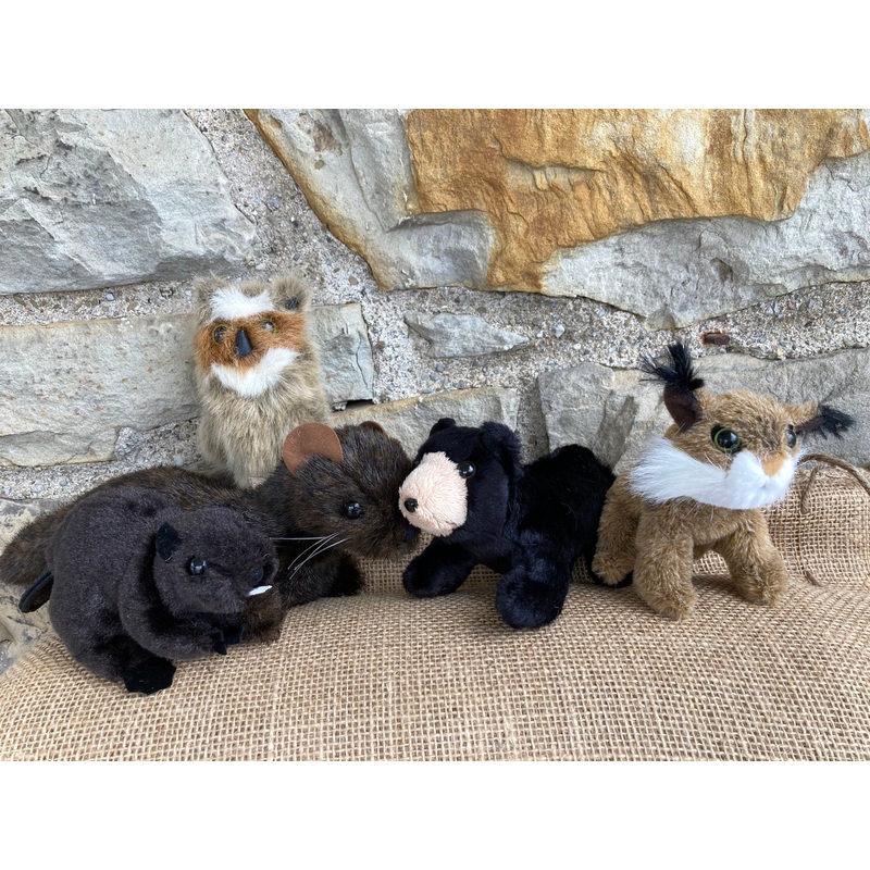 Soft Mini Puppet Set – Wild ANIMALS of ATLANTIC MARITIME FORESTS