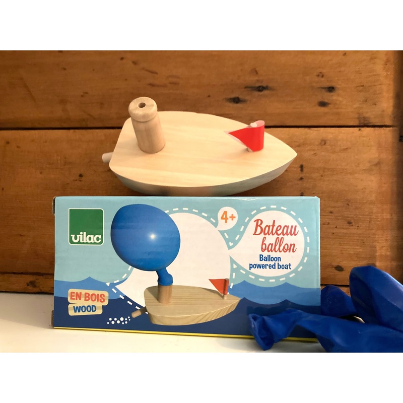 Wooden Toy – BALLOON BOAT!