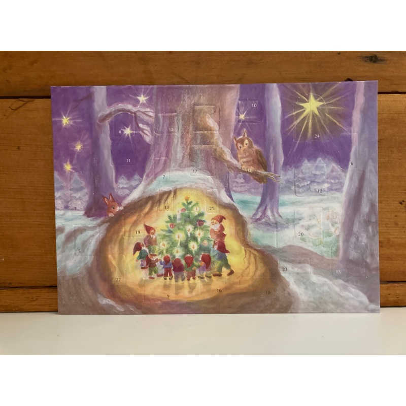 Advent Calendar Greeting Card – GNOMES AROUND THE CHRISTMAS TREE