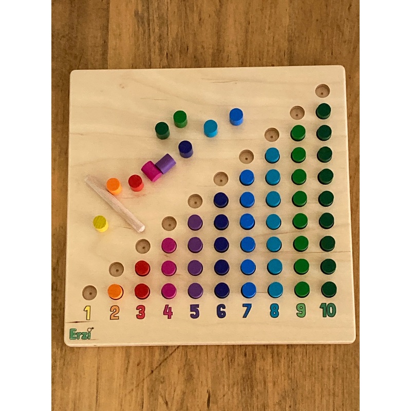 Educational Wooden Set – COUNTING BOARD with 55 Counters!