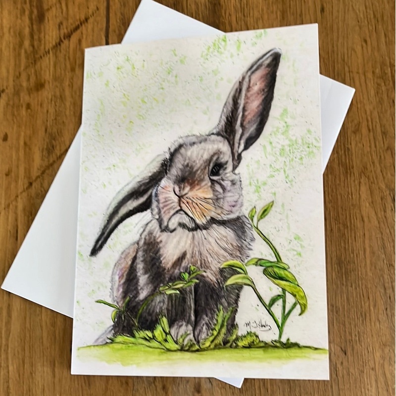 Greeting Card – Art from the Heart EASTER RABBIT