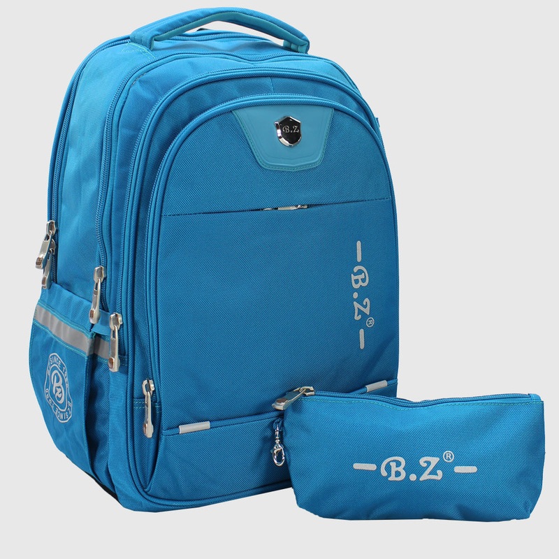Turquoise 18 Inches Backpack + Pencil Case