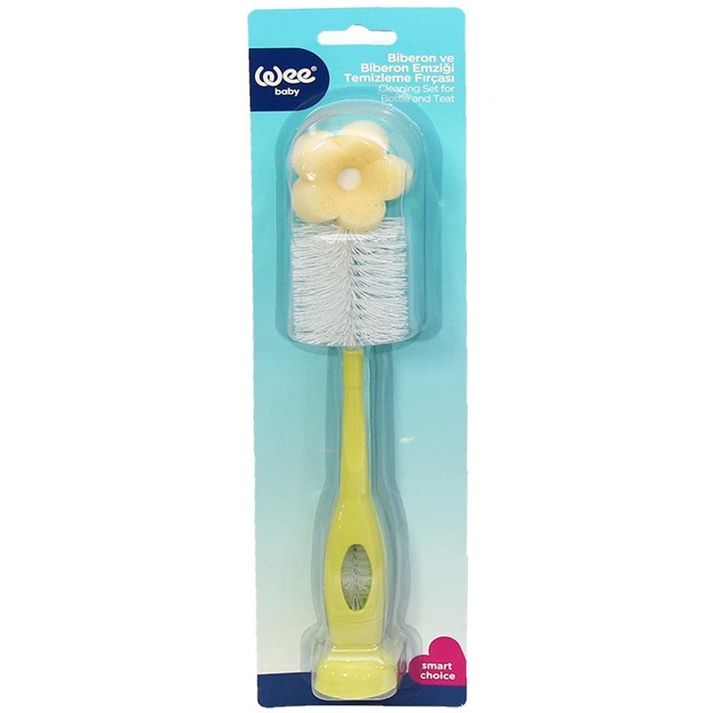 Wee Baby Feeding Bottle and Nipple Cleaning Brush Set