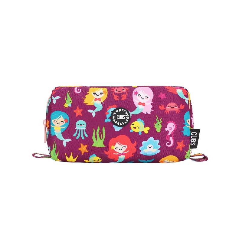 Cubs Baby Mermaid Purple Pencil Case